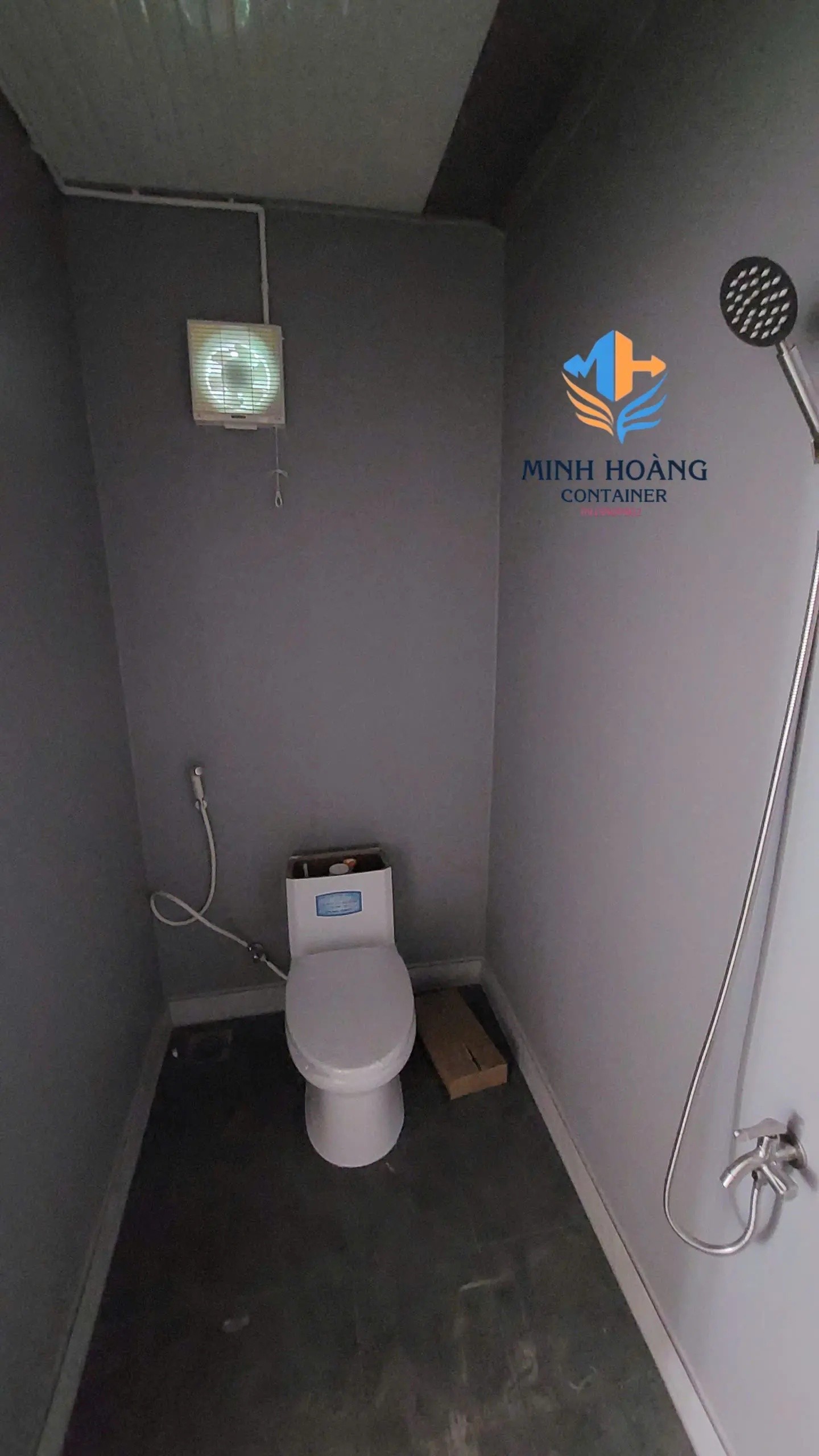 Container Văn Phòng 40 Feet Xanh Dương Trắng Có Toilet: Thiết Kế Hiện Đại – Tiện Nghi Vượt Trội